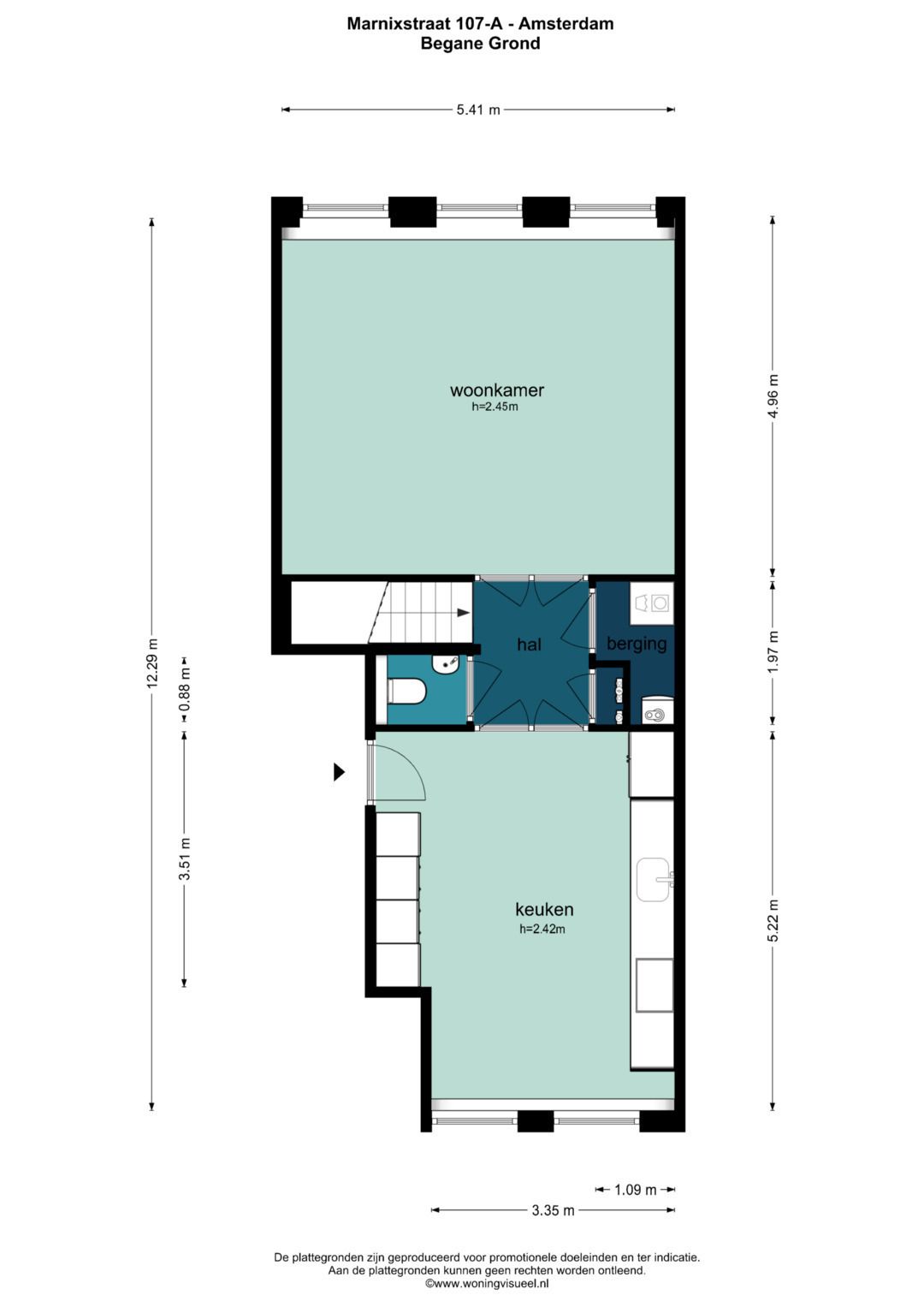 Foto 45 van Marnixstraat 107-A