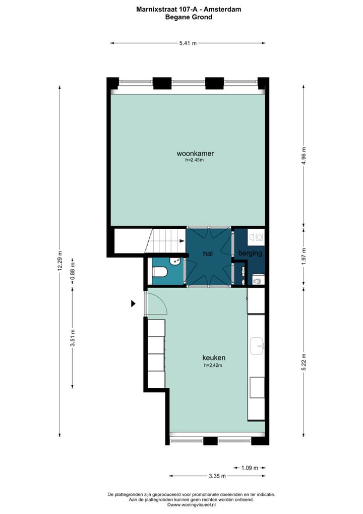 Foto 45 van Marnixstraat 107-A