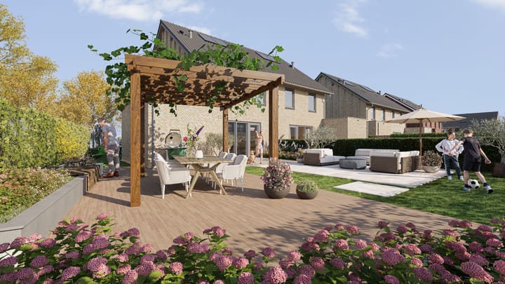 Foto 2 van 2 onder 1 kap woning type E 60 (Bouwnr. 36)