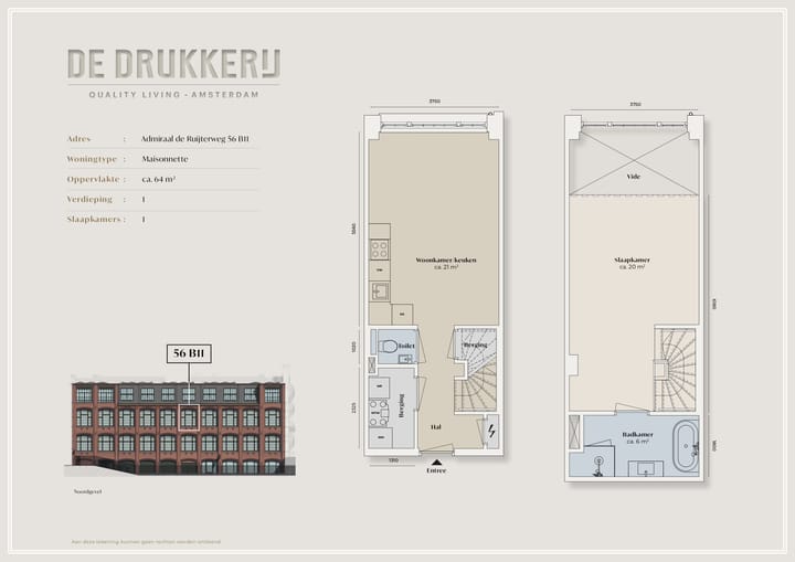 Foto 2 van Admiraal De Ruijterweg 56-B11