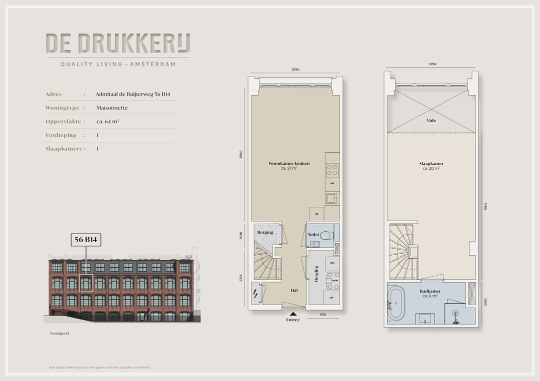 Foto 2 van Admiraal De Ruijterweg 56-B14