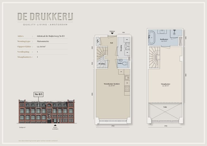 Foto 2 van Admiraal De Ruijterweg 56-B3