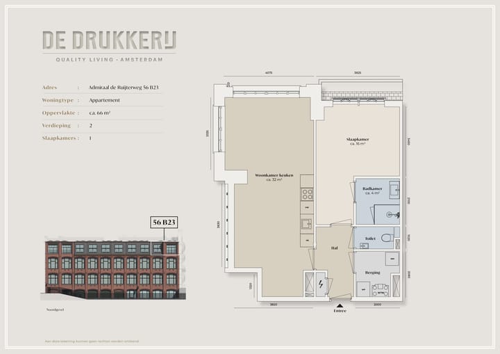 Foto 2 van Admiraal De Ruijterweg 56-B23