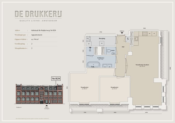Foto 2 van Admiraal De Ruijterweg 56-B28