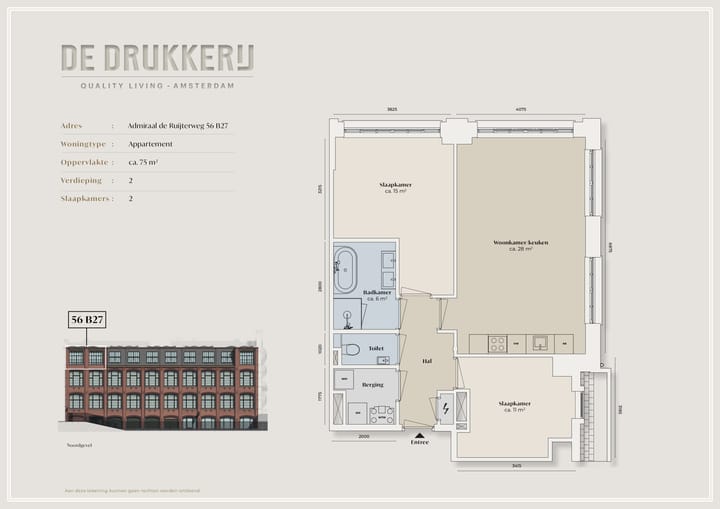 Foto 5 van Admiraal De Ruijterweg 56-B27