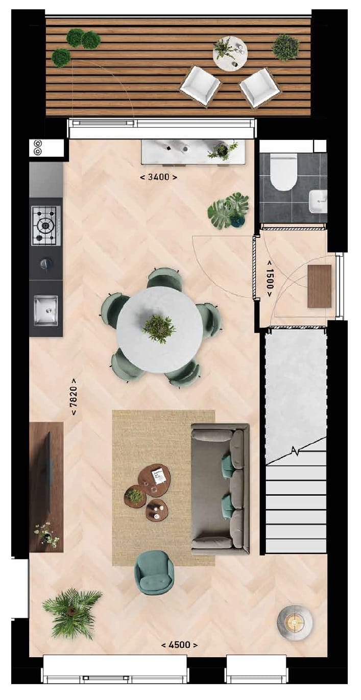 Foto 14 van Bovenwoning (Bouwnr. 8)