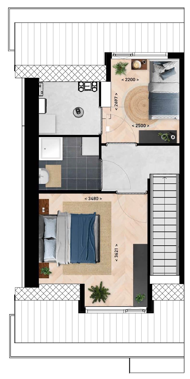 Foto 15 van Bovenwoning (Bouwnr. 8)