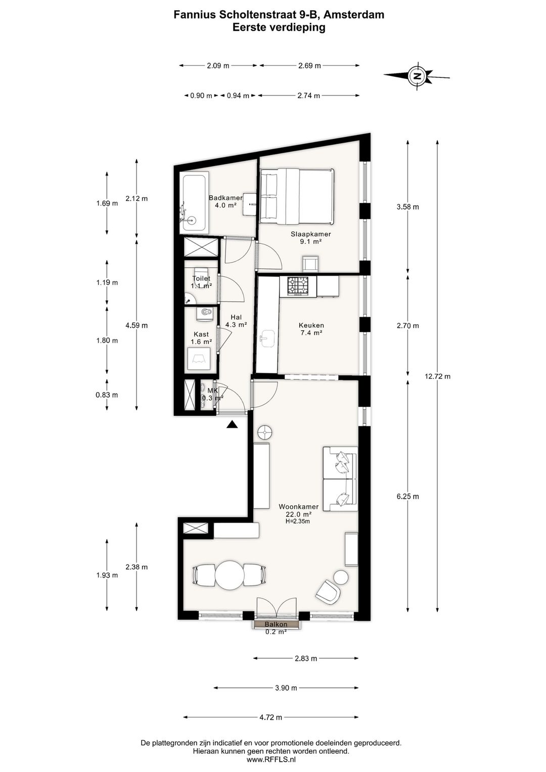 Photo 28 of Fannius Scholtenstraat 9-B