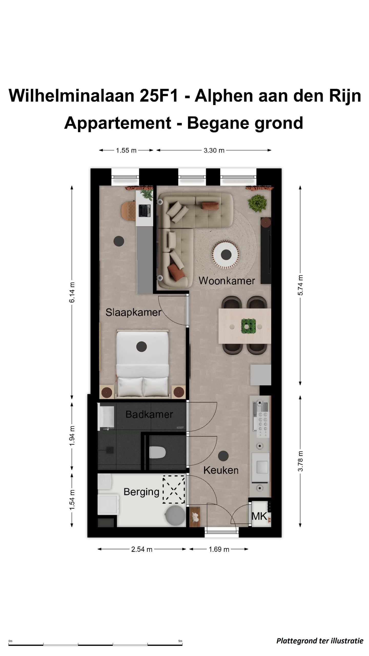 Foto 10 van Wilhelminalaan 25-F1