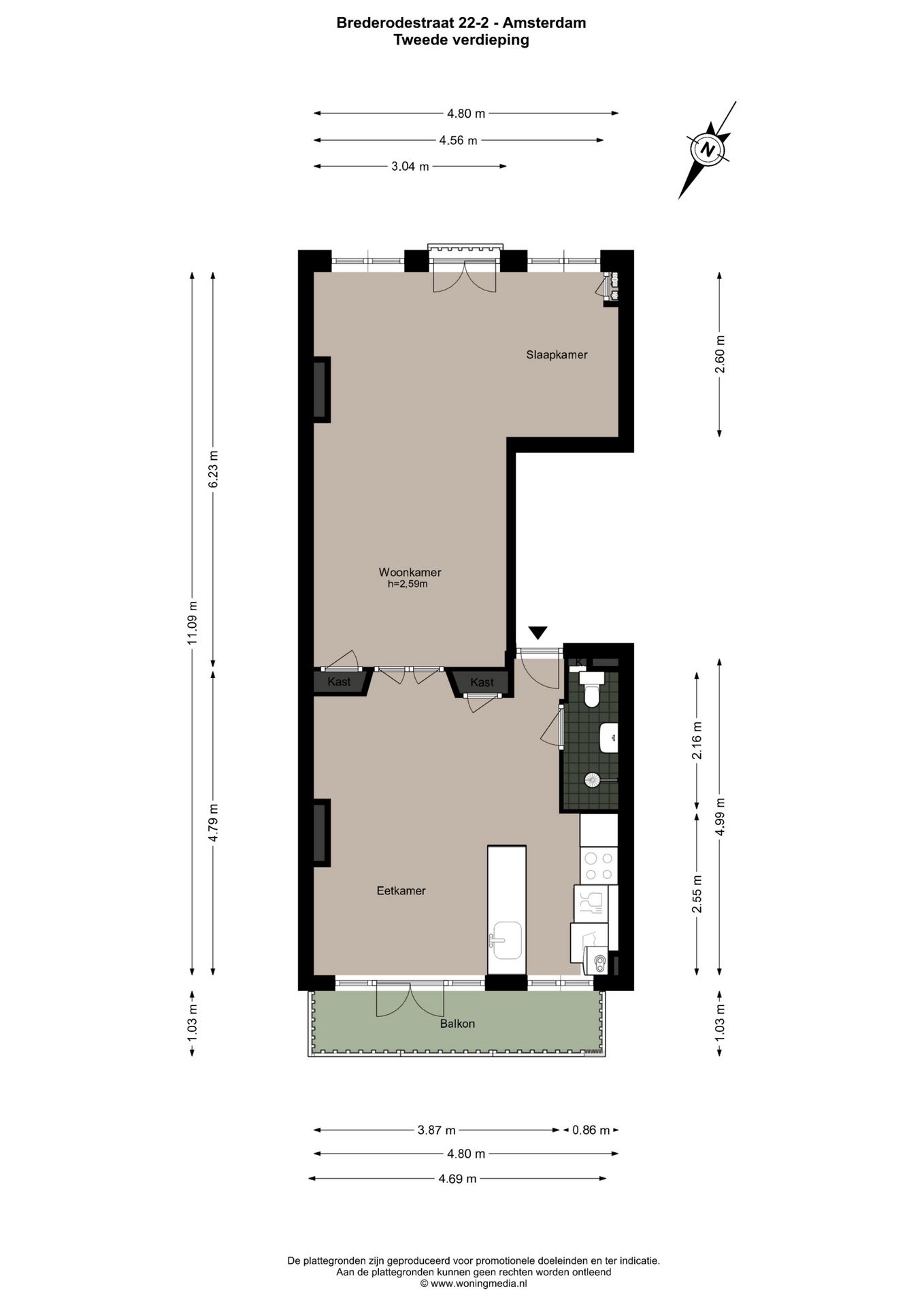 Photo 29 of Brederodestraat 22-2