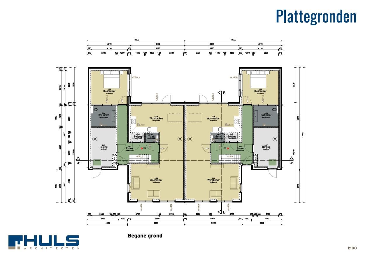 Foto 4 van Halfvrijstaand/2-onder-1-kap (Bouwnr. 12)
