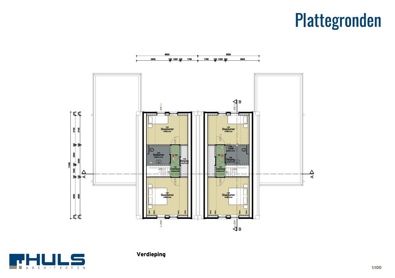 Foto 5 van Halfvrijstaand/2-onder-1-kap (Bouwnr. 13)