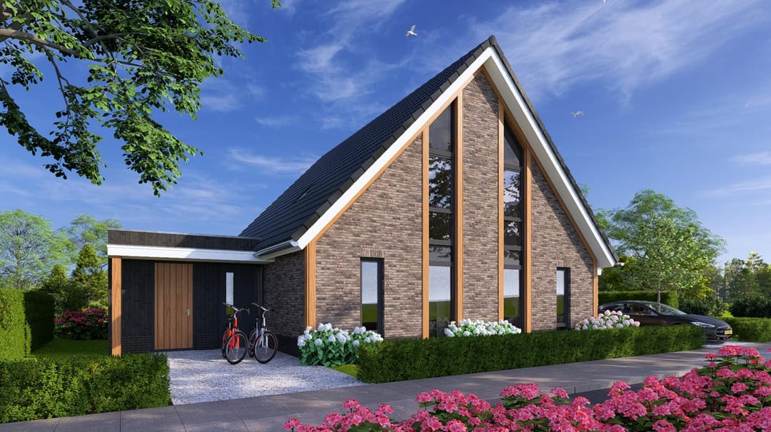 Foto 1 van Halfvrijstaand/2-onder-1-kap (Bouwnr. 6)