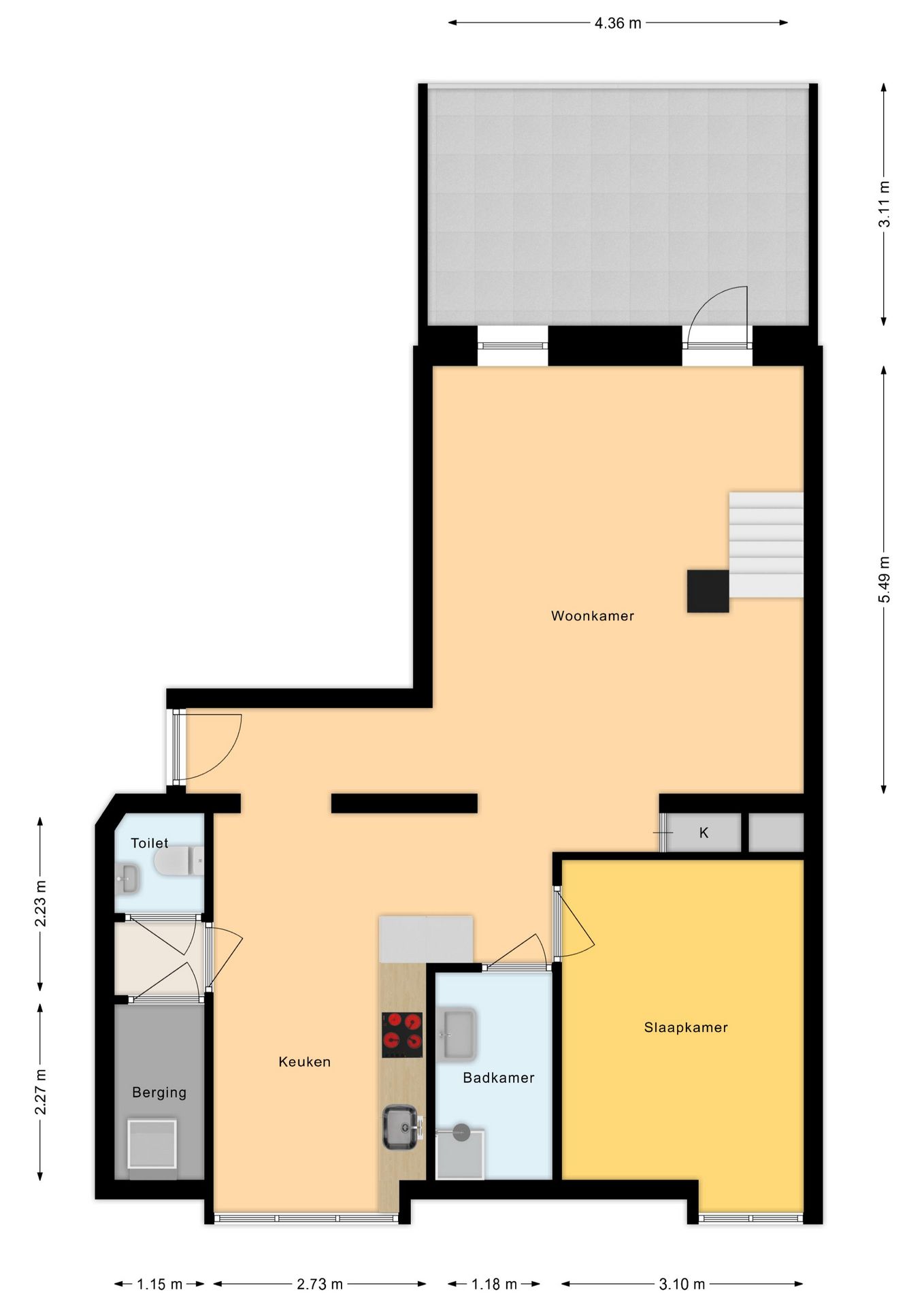 Foto 21 van Kloosterstraat 10-C