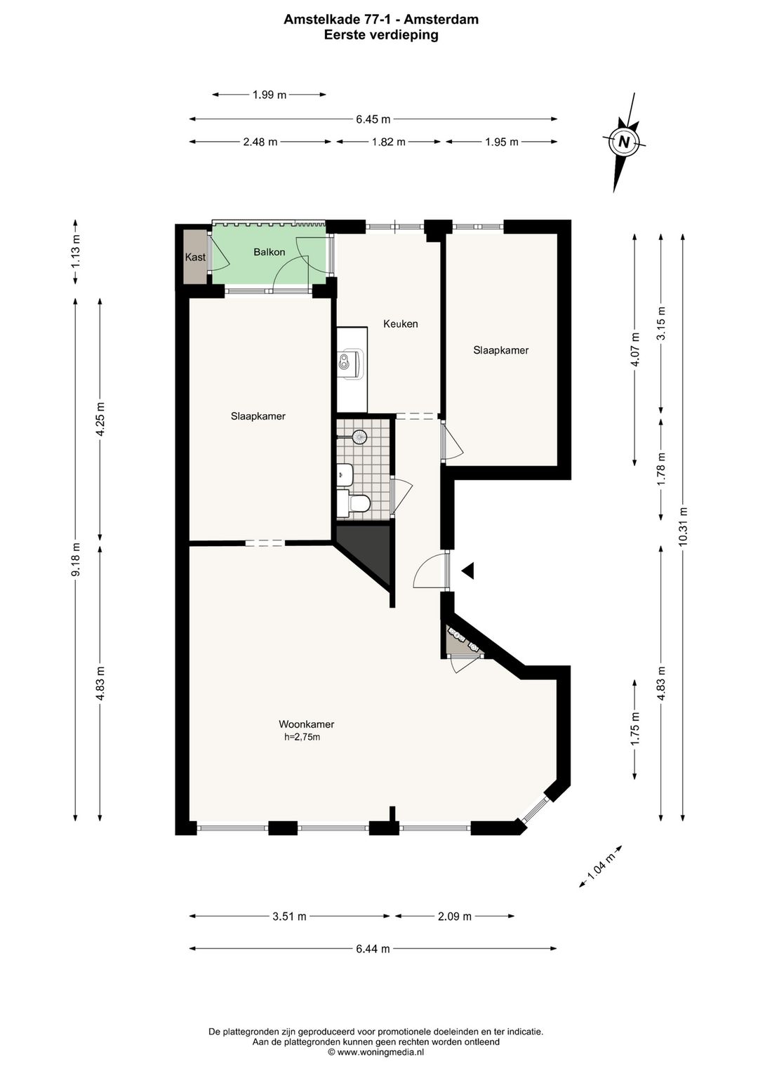 Foto 16 van Amstelkade 77-1
