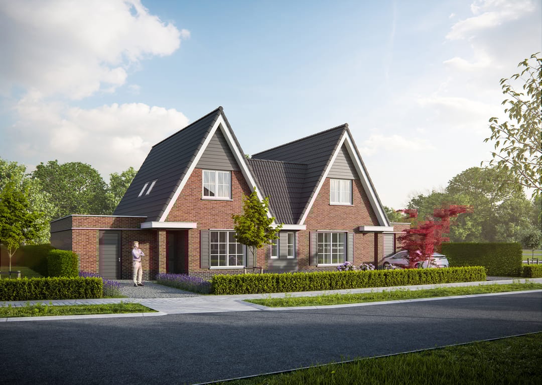 Foto 1 van Halfvrijstaand/2-onder-1-kap (Bouwnr. 18)