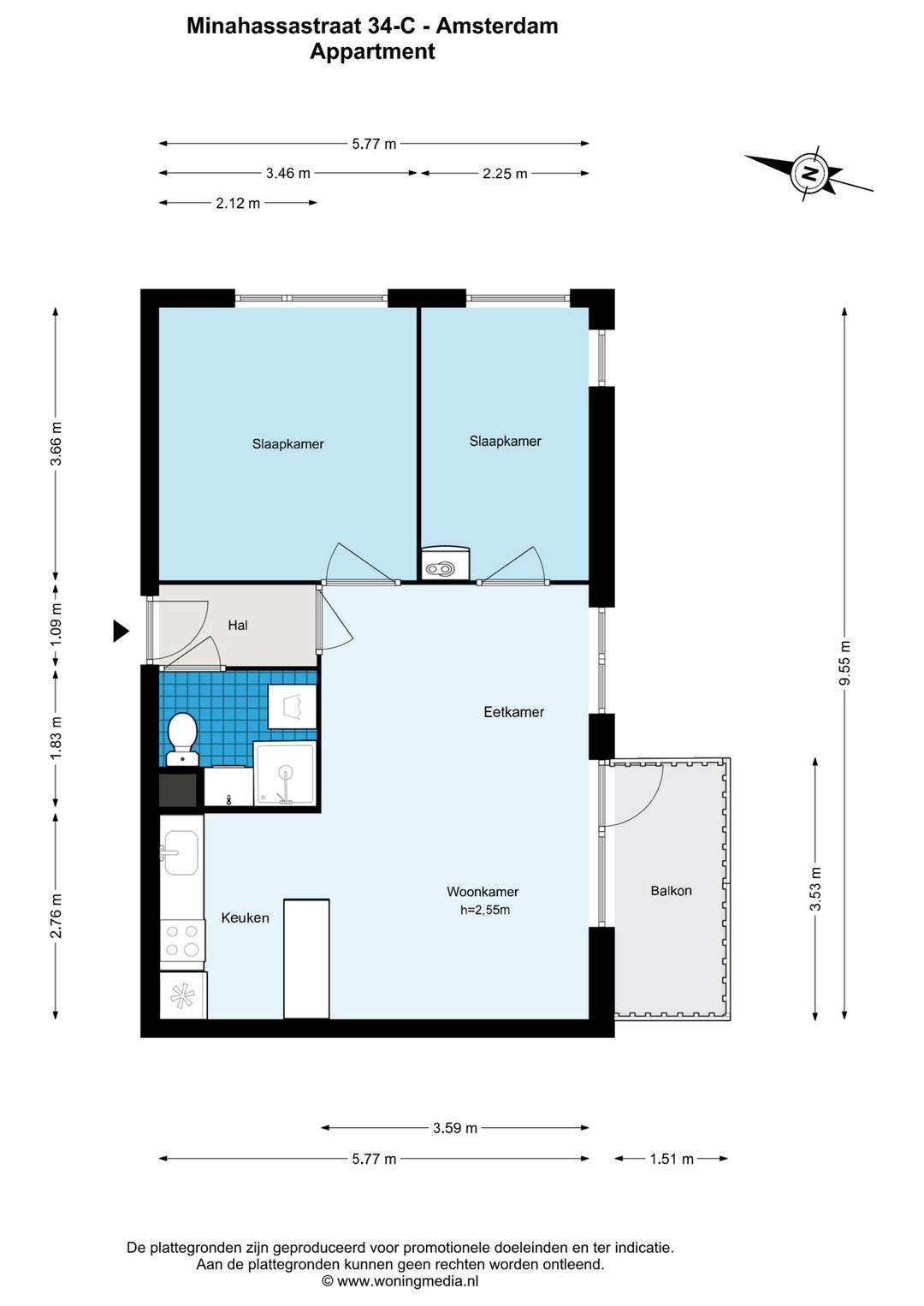 Foto 23 van Minahassastraat 34-C