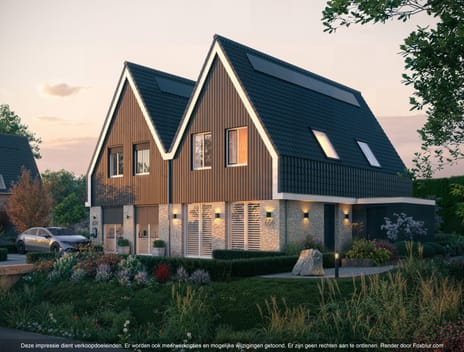 Foto van Bouwnummer 1 - Type Graaf 2-onder-1-kapwoning