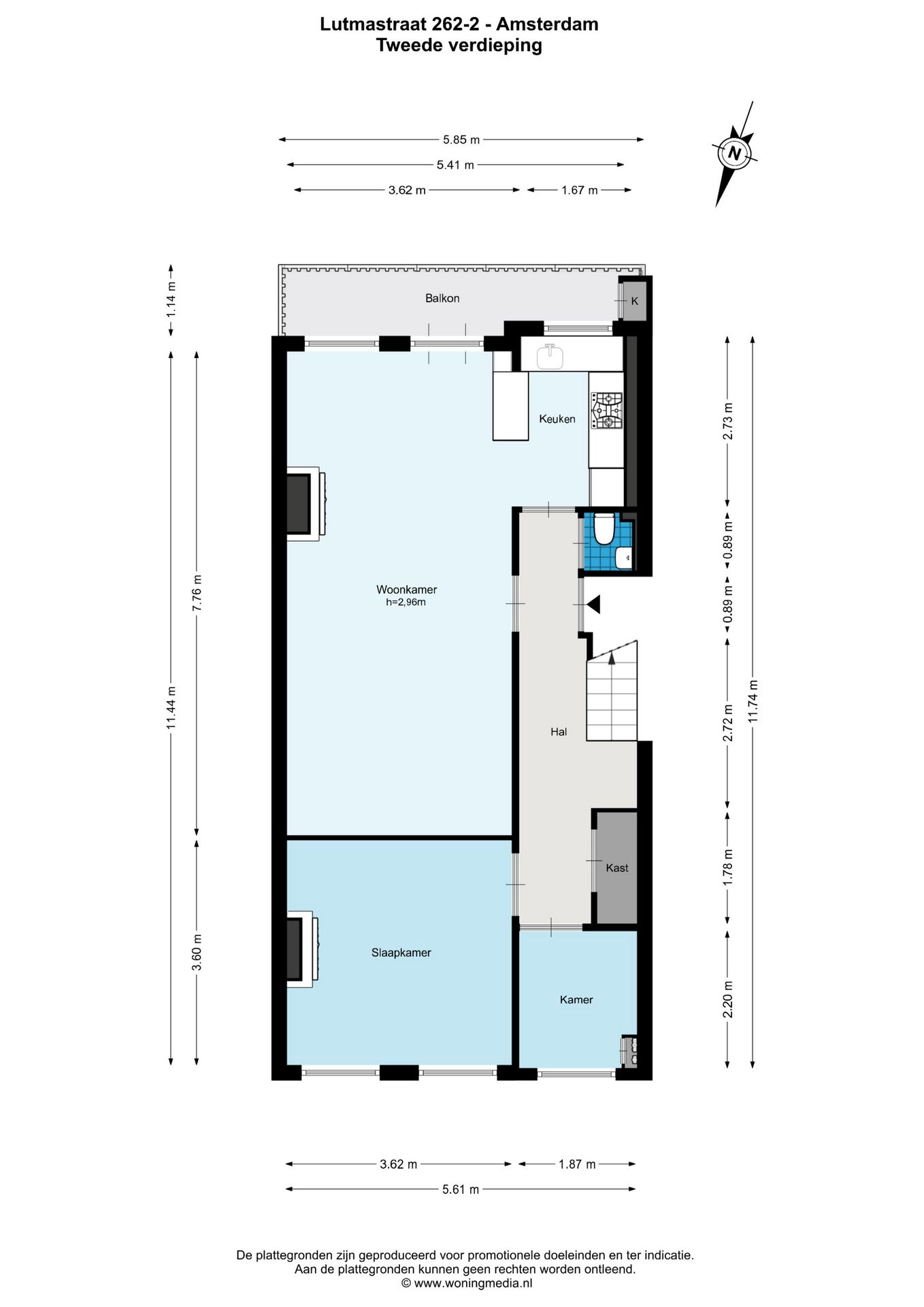 Foto 33 van Lutmastraat 262-2