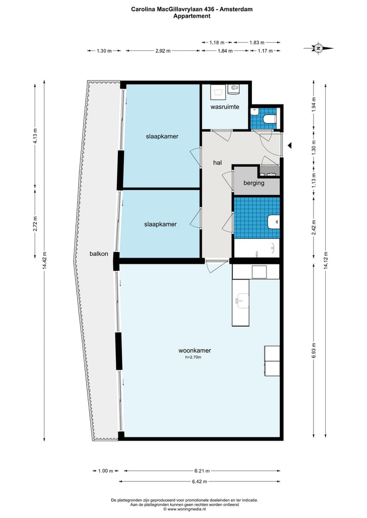 Foto 39 van Carolina MacGillavrylaan 436