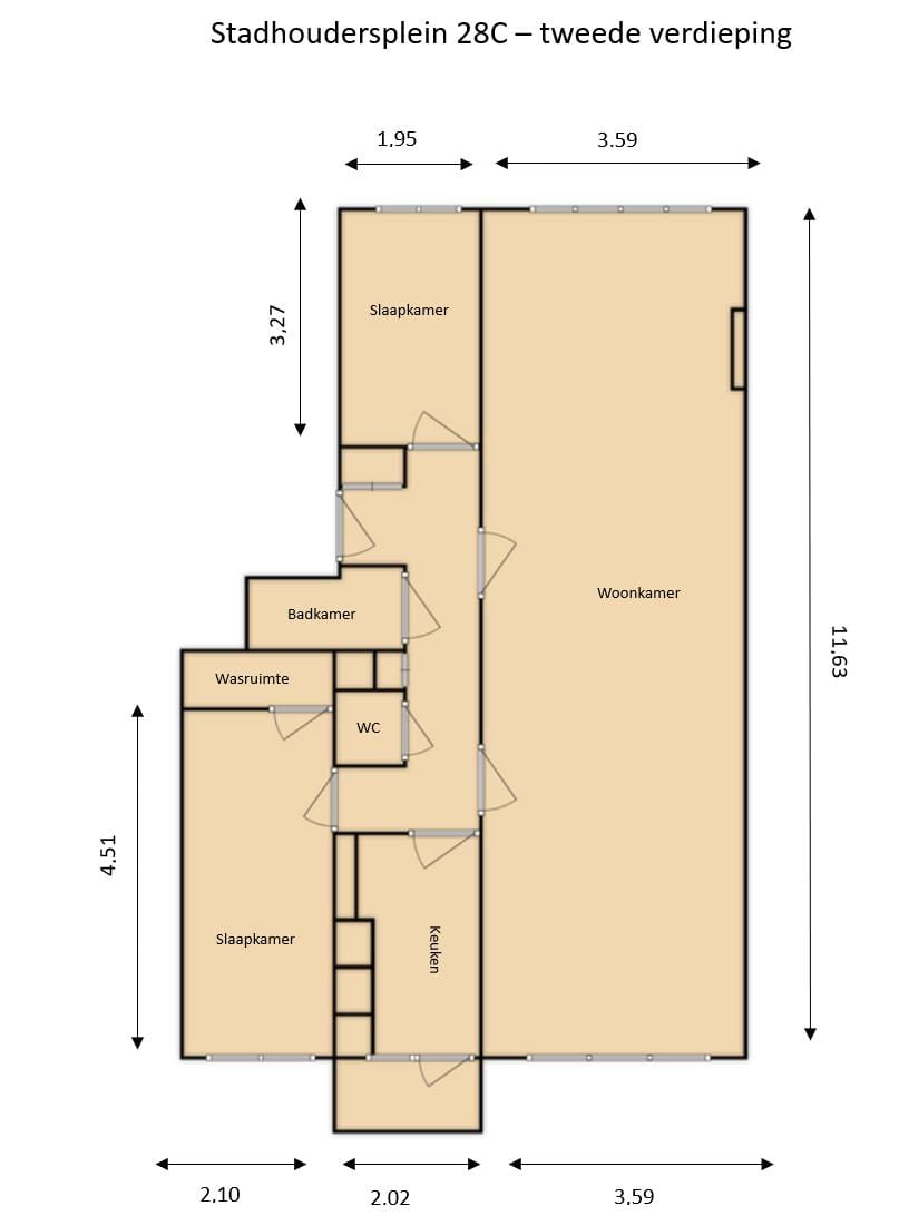 Foto 21 van Stadhoudersplein 28-C