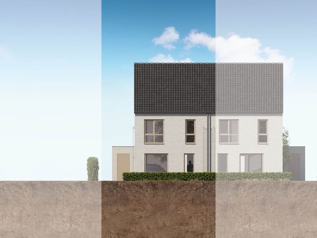 Foto 1 van 2 onder 1 kapwoning (Bouwnr. 2)