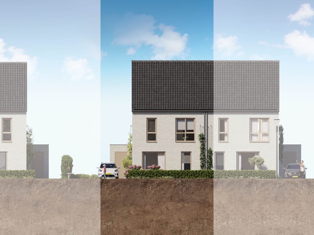 Foto 1 van 2 onder 1 kapwoning (Bouwnr. 4)