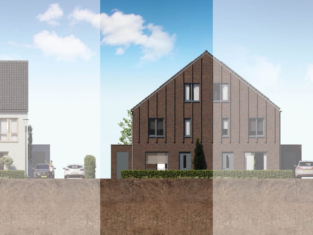 Foto 1 van 2 onder 1 kapwoning (Bouwnr. 6)