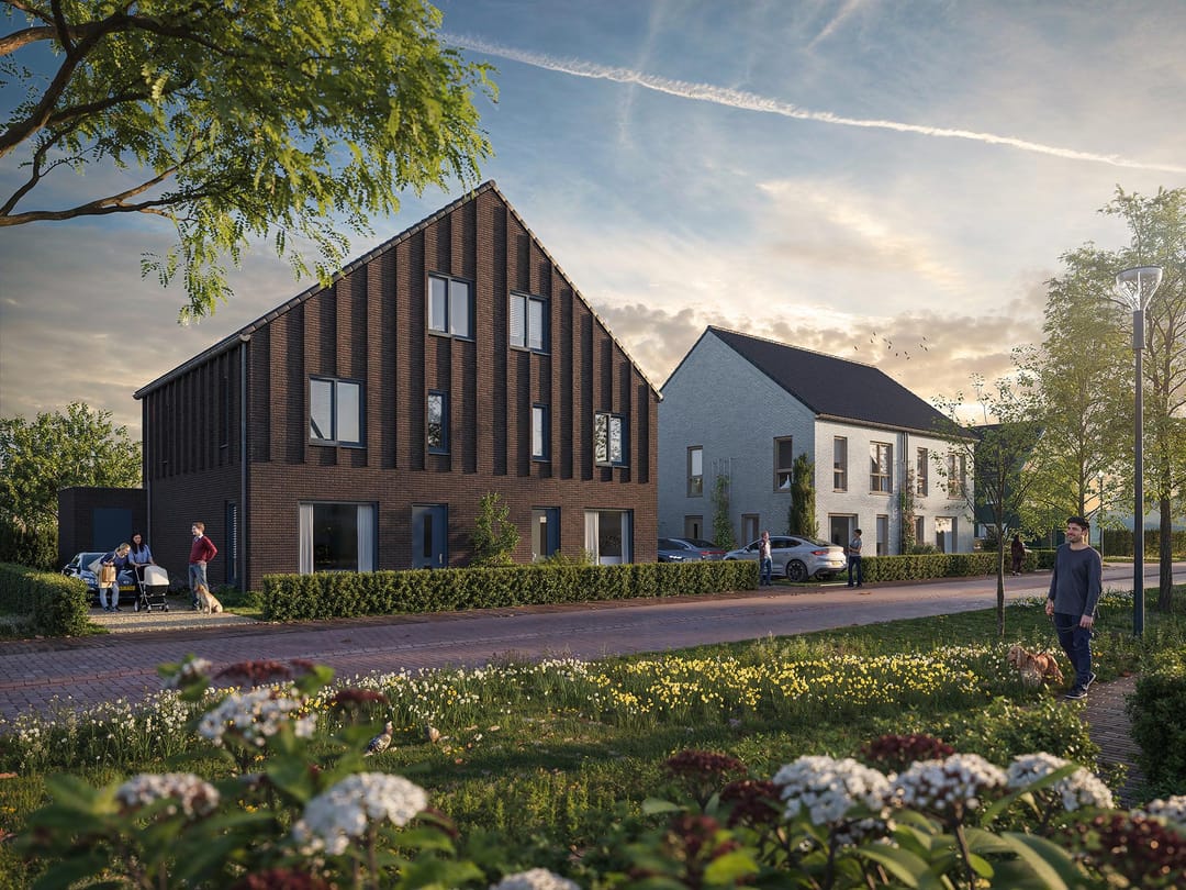 Foto 2 van 2 onder 1 kapwoning (Bouwnr. 6)