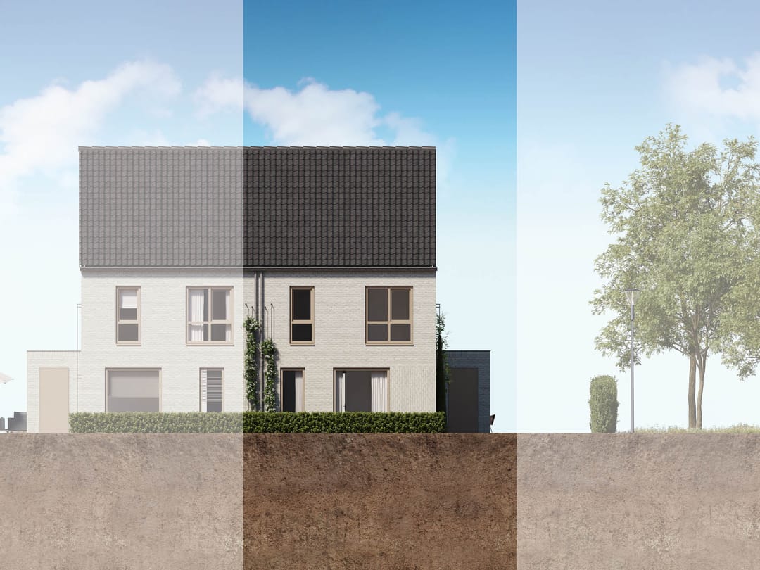 Foto 1 van 2 onder 1 kapwoning (Bouwnr. 9)