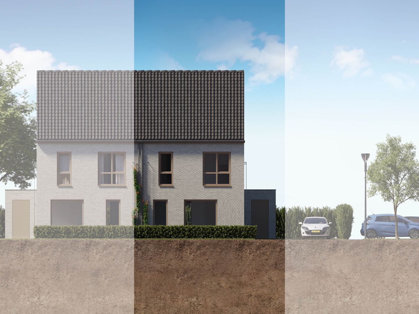 Photo 1 of 2 onder 1 kapwoning (Bouwnr. 11)