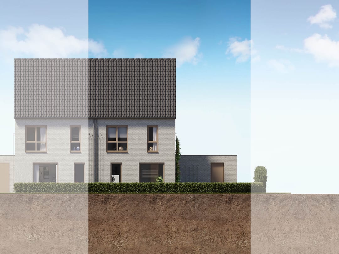 Foto 1 van 2 onder 1 kapwoning (Bouwnr. 14)