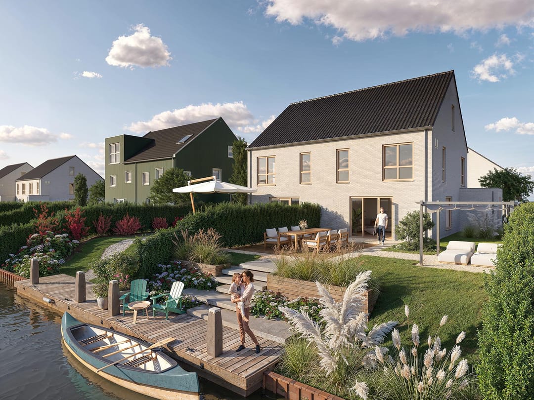 Foto 2 van 2 onder 1 kapwoning (Bouwnr. 14)