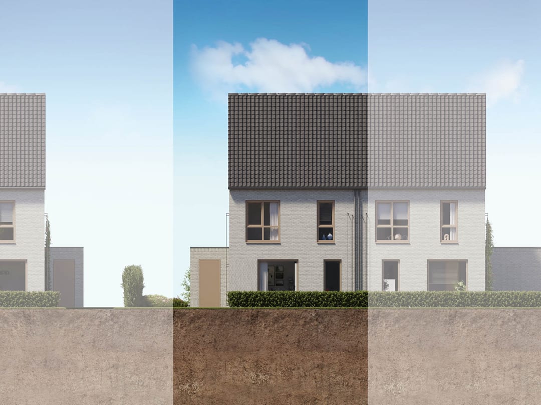 Foto 1 van 2 onder 1 kapwoning (Bouwnr. 15)