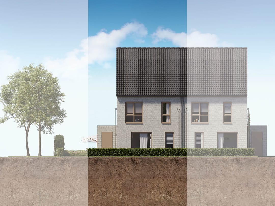 Foto 1 van 2 onder 1 kapwoning (Bouwnr. 17)