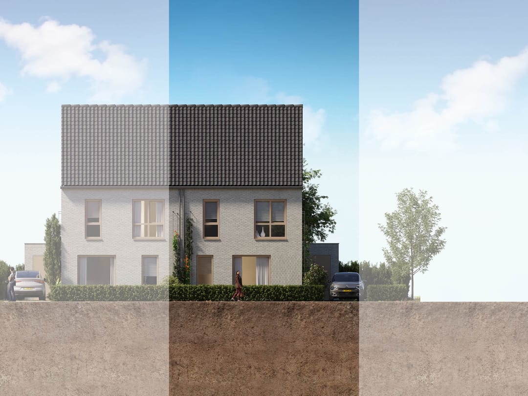 Foto 1 van 2 onder 1 kapwoning (Bouwnr. 56)