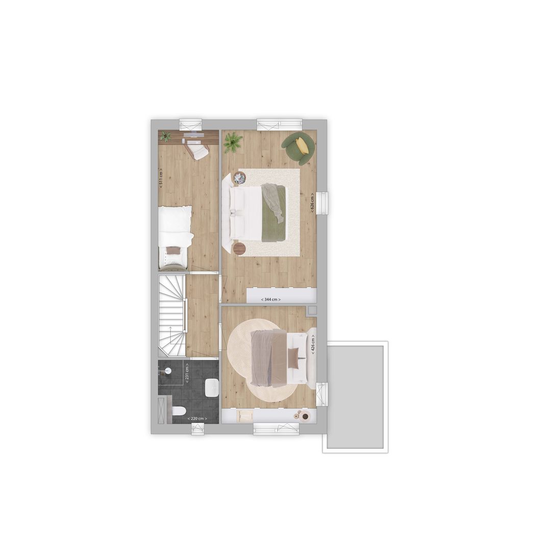 Foto 11 van 2 onder 1 kapwoning (Bouwnr. 54)