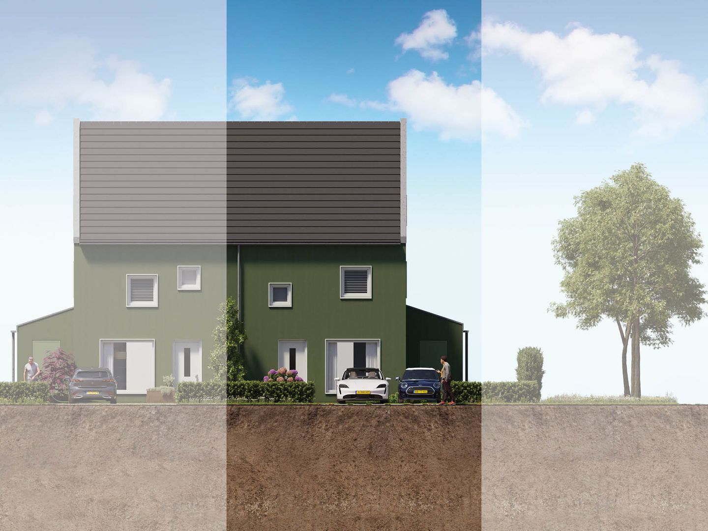 Photo 1 of 2 onder 1 kapwoning (Bouwnr. 52)