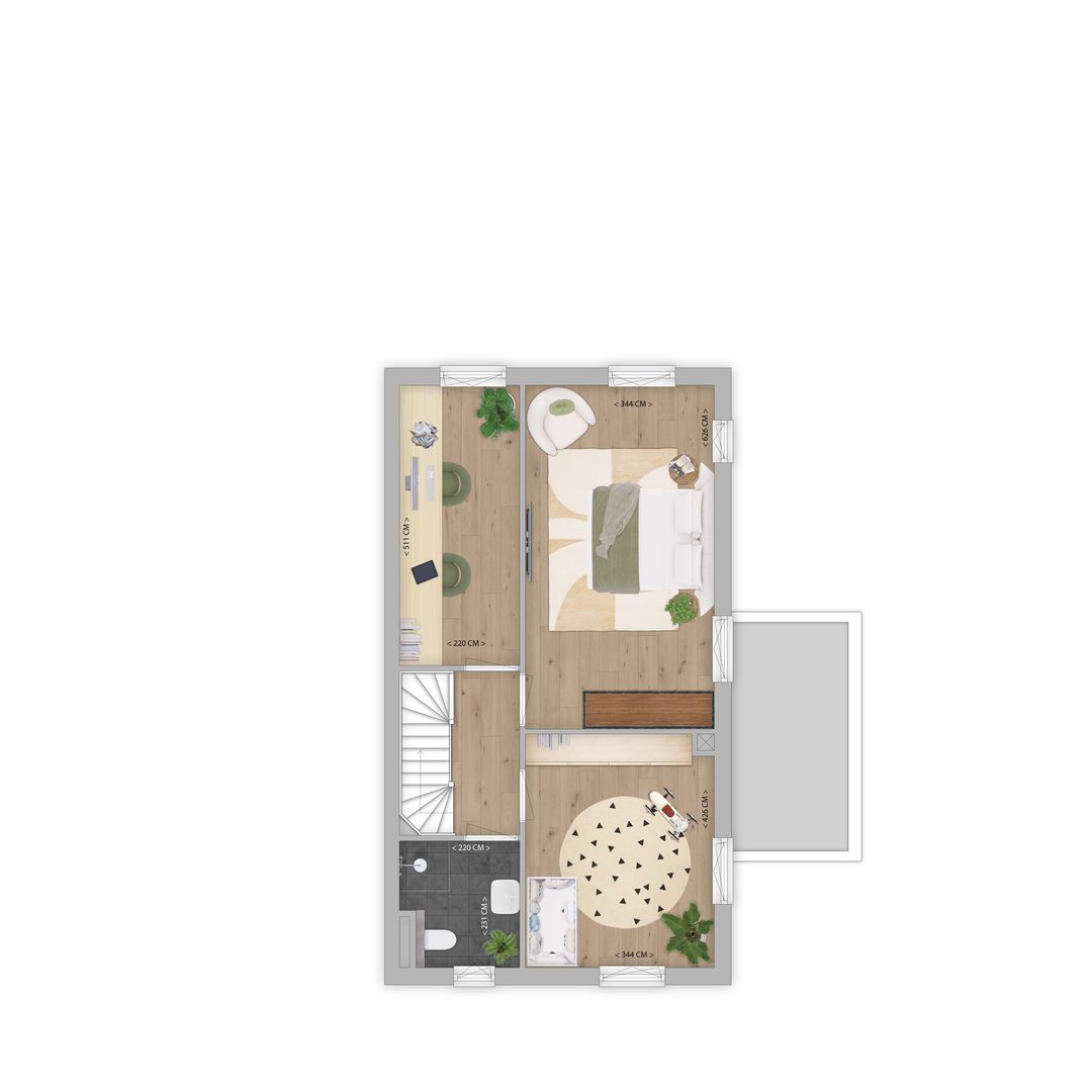 Foto 11 van 2 onder 1 kapwoning (Bouwnr. 52)