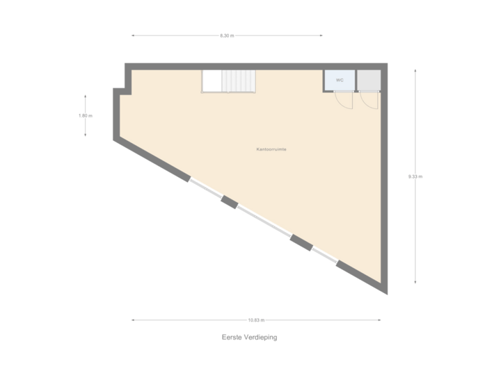 Eerst verdieping / kantoor
