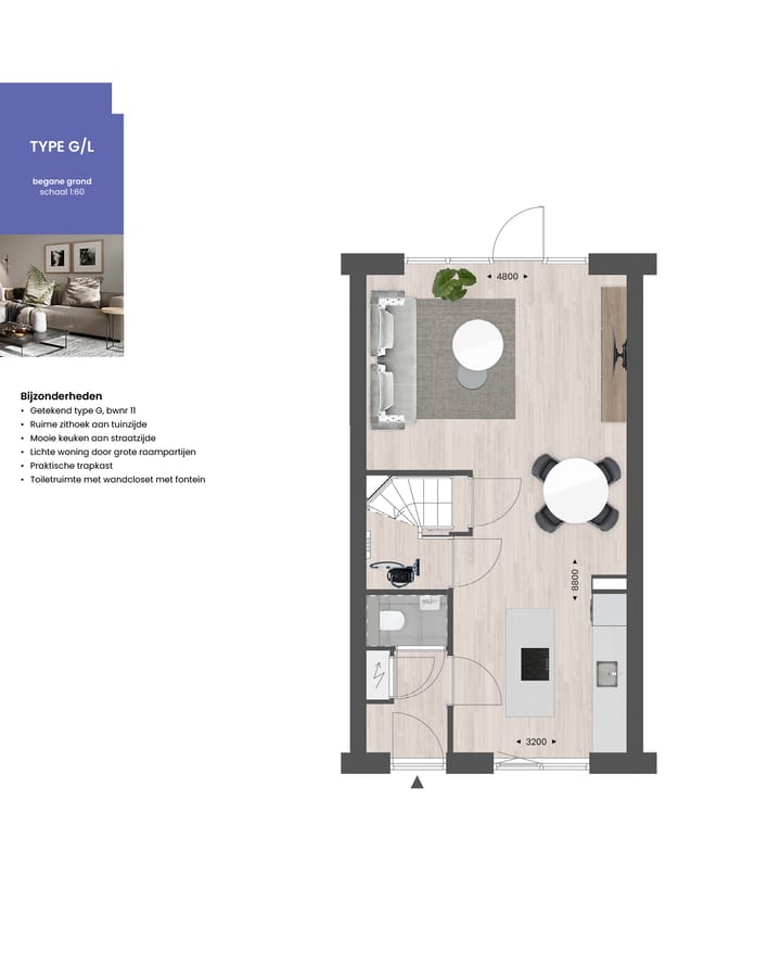 Foto 2 van Tussenwoning | Berghse Weide (Bouwnr. 11)