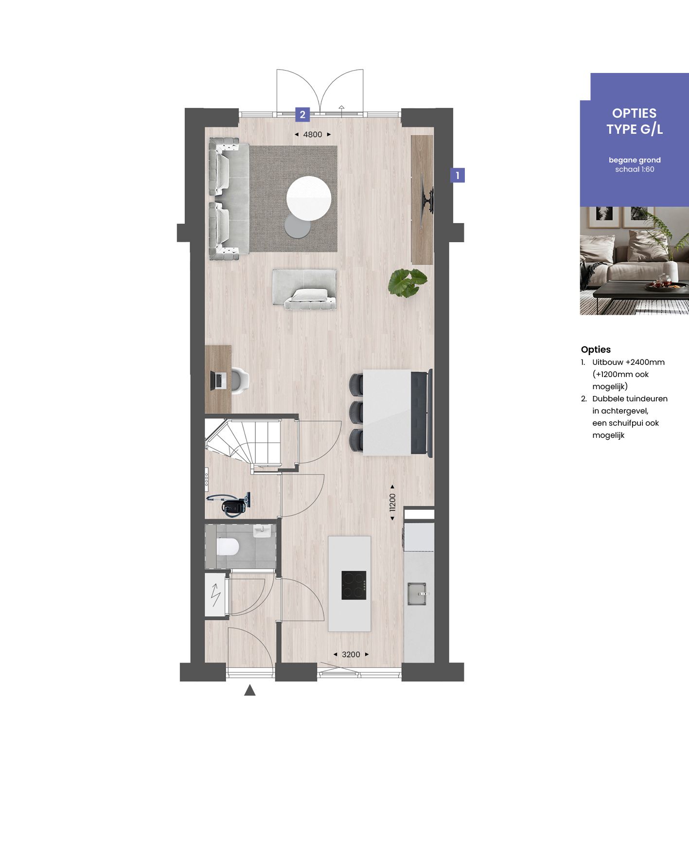 Foto 6 van Tussenwoning | Berghse Weide (Bouwnr. 35)