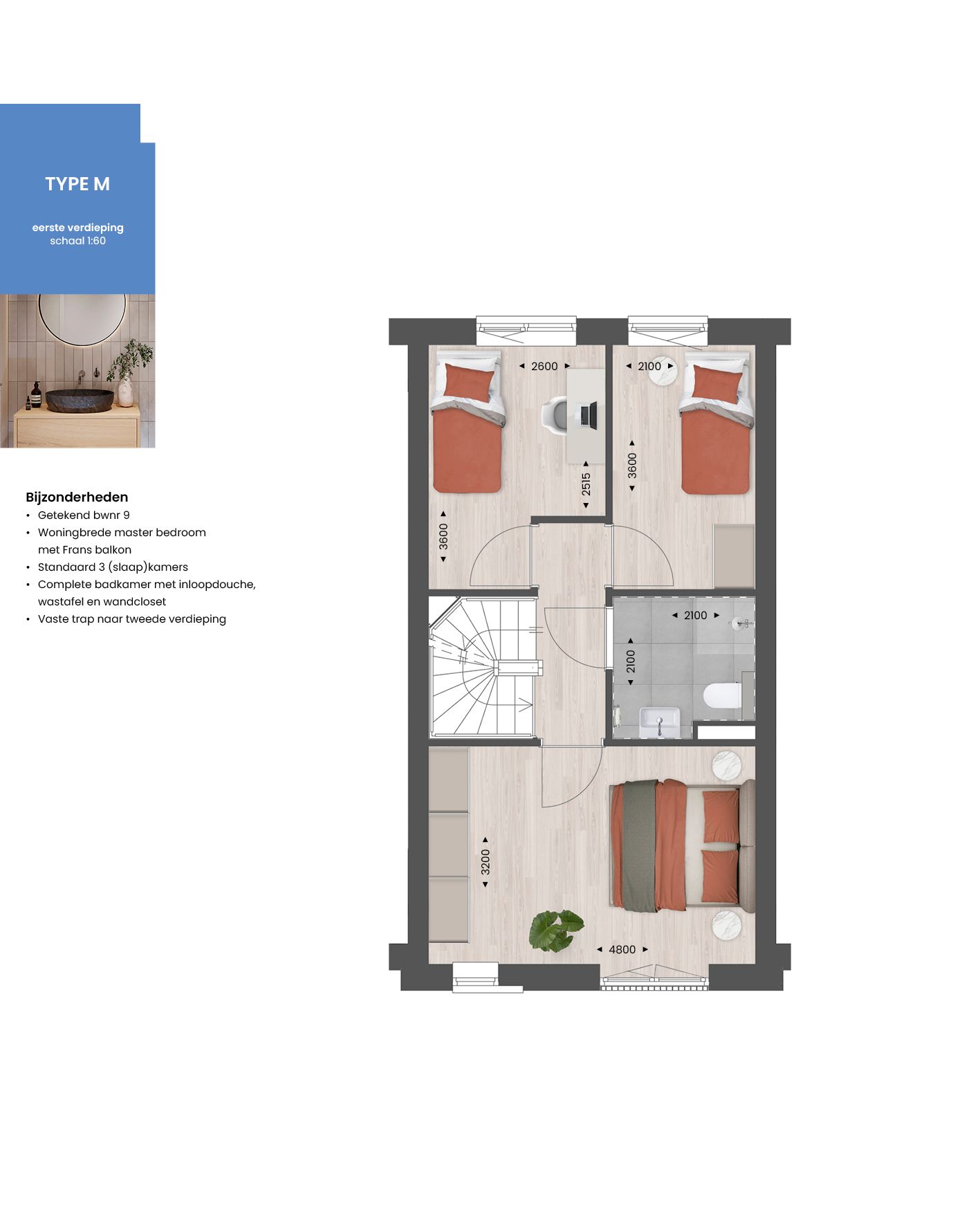 Foto 3 van Tussenwoning | Berghse Weide (Bouwnr. 9)