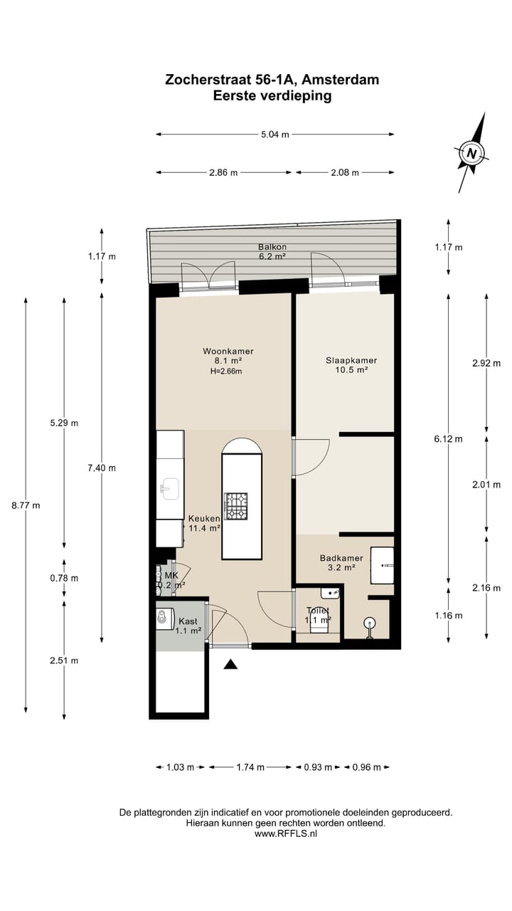Foto 29 van Zocherstraat 56-1A