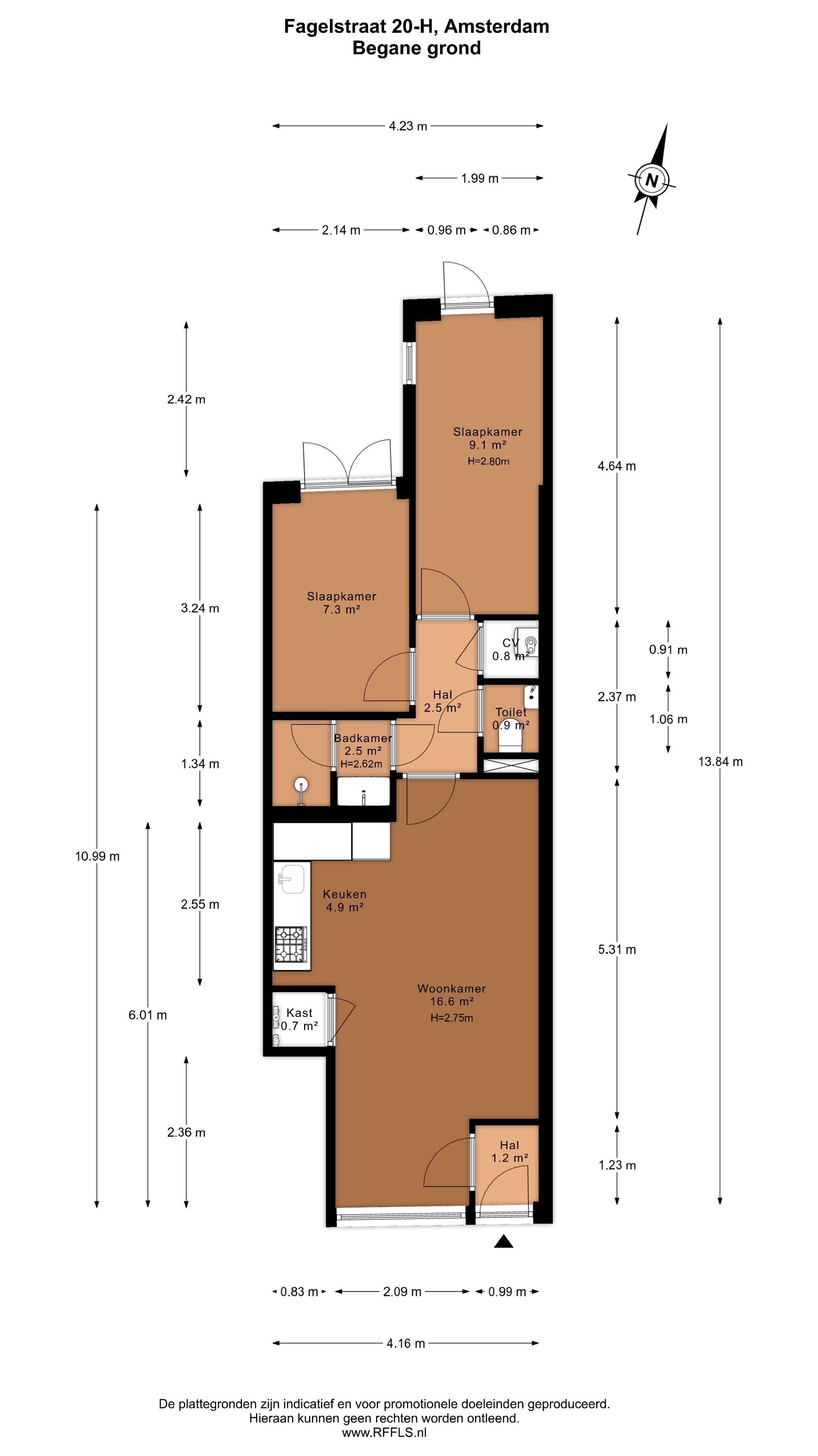 Foto 30 van Fagelstraat 20-H