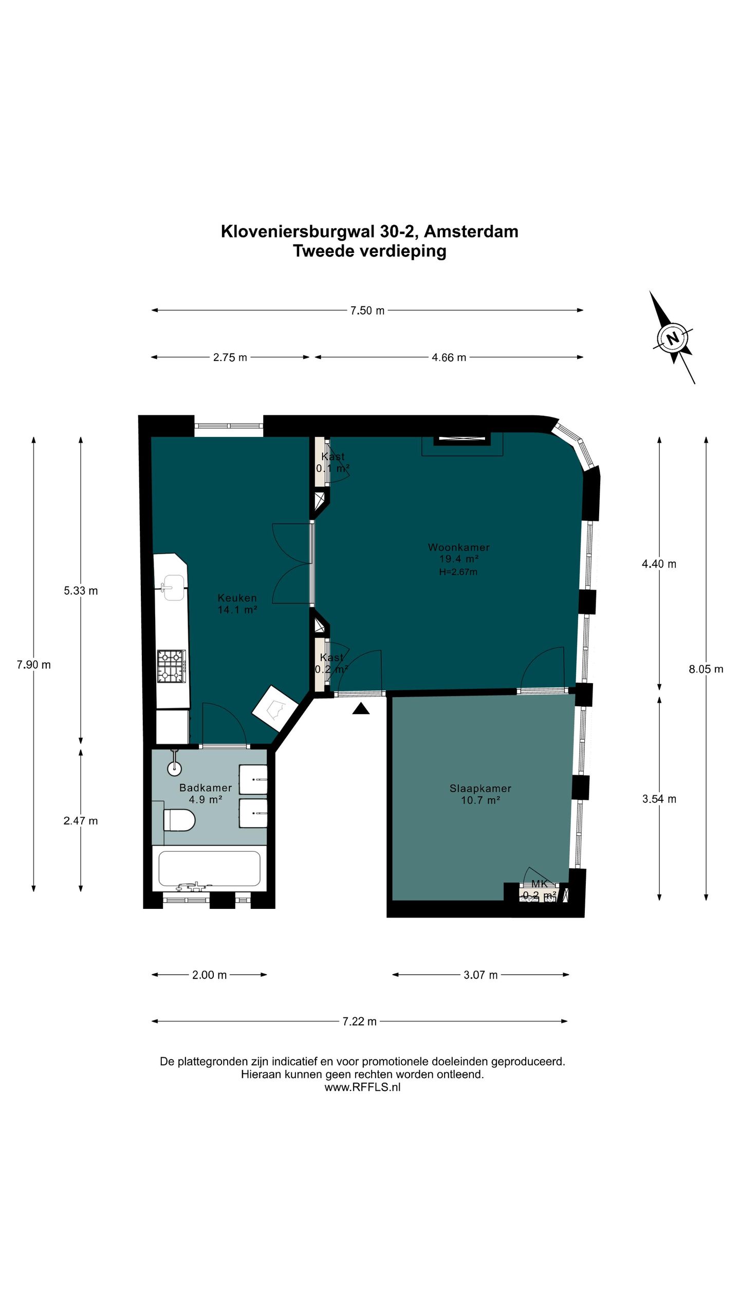 Foto 40 van Kloveniersburgwal 30-2