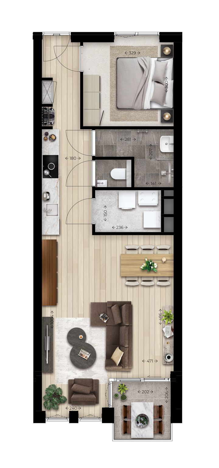 Foto 5 van Appartement (Bouwnr. 1)