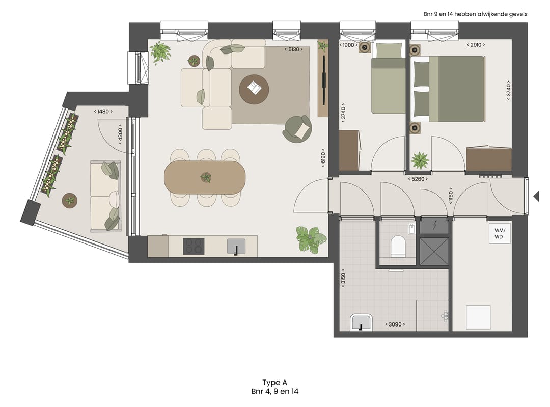 Foto 7 van Type A, (4-9-14) (Bouwnr. bnr. 14)