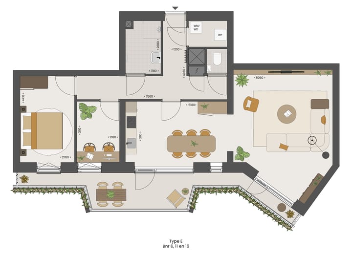 Foto 4 van Type E, (bnr. 6-11-16) (Bouwnr. 6)