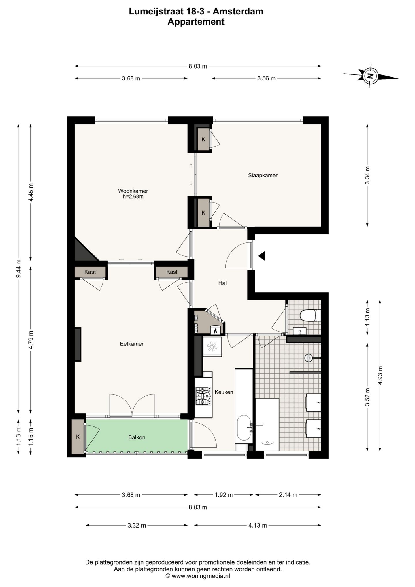 Foto 25 van Lumeijstraat 18-3